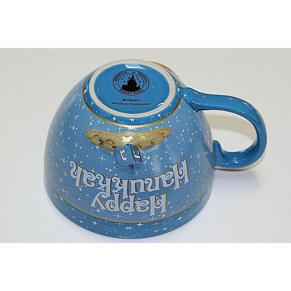 Large 3D Mickey Mouse HAPPY HANUKKAH Holiday Coffee Mug / Bowl, Disney - Picture 6 of 6